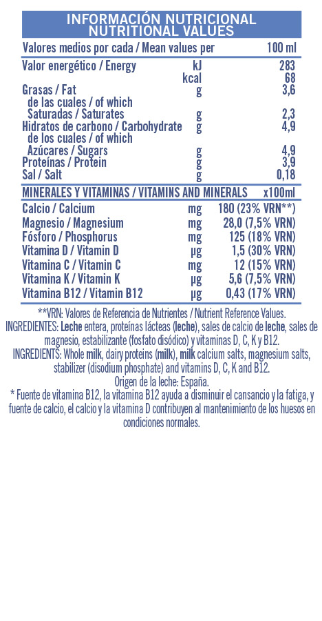 Comprar LECHE PULEVA VITACALCIO ENTERA 1 L