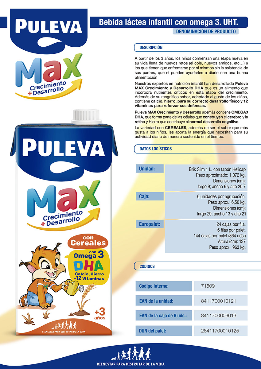 Leche puleva max cereales 