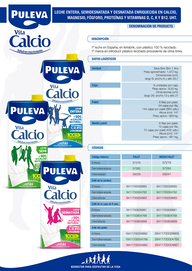 Comprar LECHE PULEVA VITACALCIO ENTERA 1 L