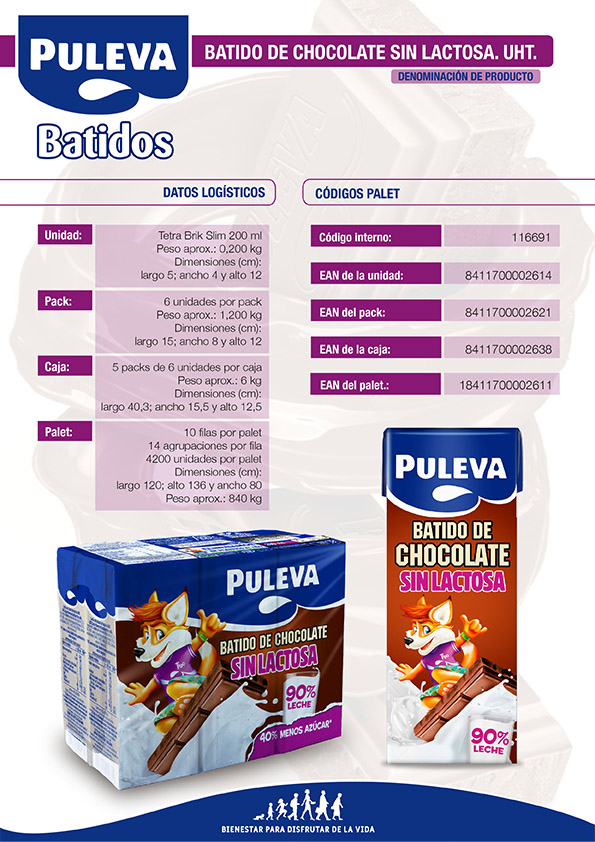 Identificar Mañana Banco de iglesia Batido Puleva de Chocolate Sin Lactosa (Slim 200Ml)