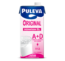 Leche Puleva Original A+D Desnatada brik 1l