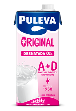 Leche Puleva Original A+D Desnatada brik 1l
