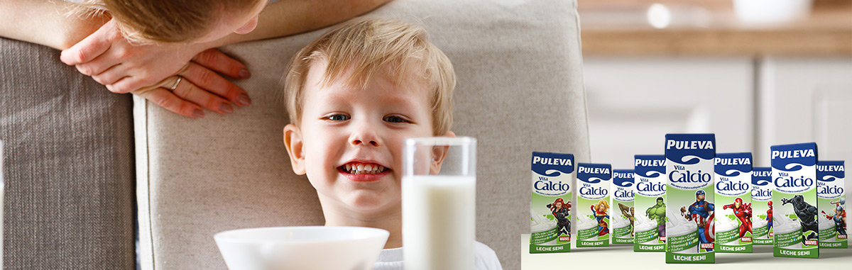 La mejor leche enriquecida con Calcio Prueba la Leche Puleva Desnatada Vita Calcio