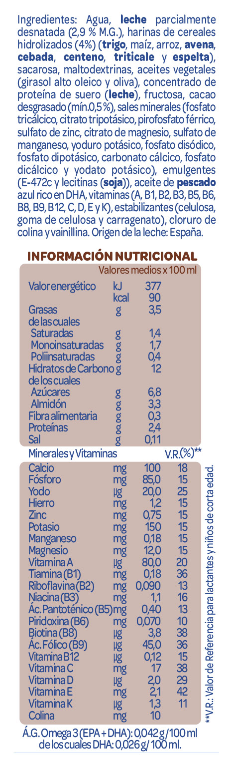 Peques3 Crecimiento con Cereales