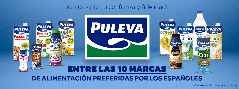 Puleva en Top 10 de las marcas preferidas por los españoles