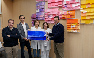 Instalación artística en el hospital oncológico de Córdoba