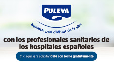 PULEVA ofrece gratuitamente café con leche al personal sanitario de los hospitales españoles