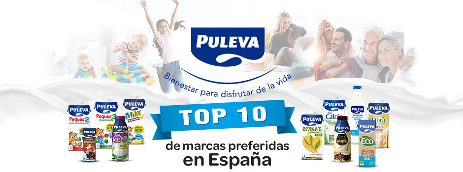 Puleva revalida su puesto en el top 10 de las marcas preferidas en España