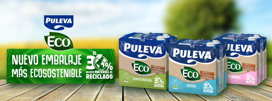 Puleva incorpora nuevos embalajes más sostenibles con 30% de plástico reciclado