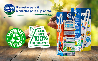 Puleva sustituye 180 millones de pajitas de plástico por pajitas de papel reciclable en toda su gama de 200 ml
