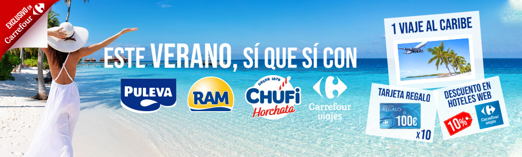 Este verano sí que sí con Puleva, RAM, Chufi y Carrefour Viajes