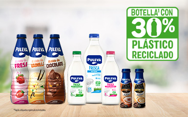 Puleva introduce un 30% de PET reciclado en sus botellas