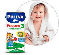 La leche Puleva Peques 3 contiene Omega 3 y DHA + Hierro
