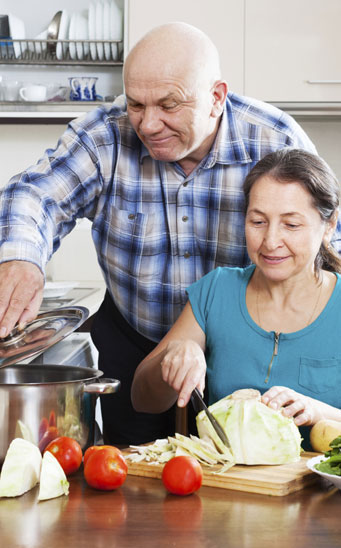 la alimentación de las personas mayores