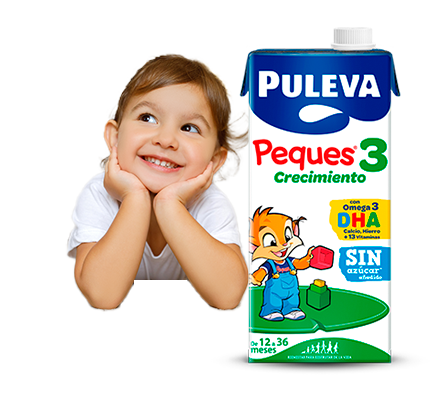 3 Crecimiento preparado lácteo con omega 3, DHA, calcio y 13 vitaminas de  12 a 36 meses