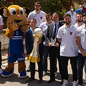 La Fundación CB Granada celebra su ascenso a ACB con los empleados/as de Lactalis Puleva