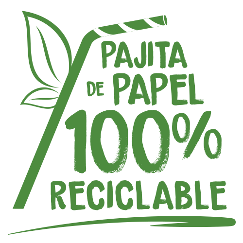 Sello Pajita de papel