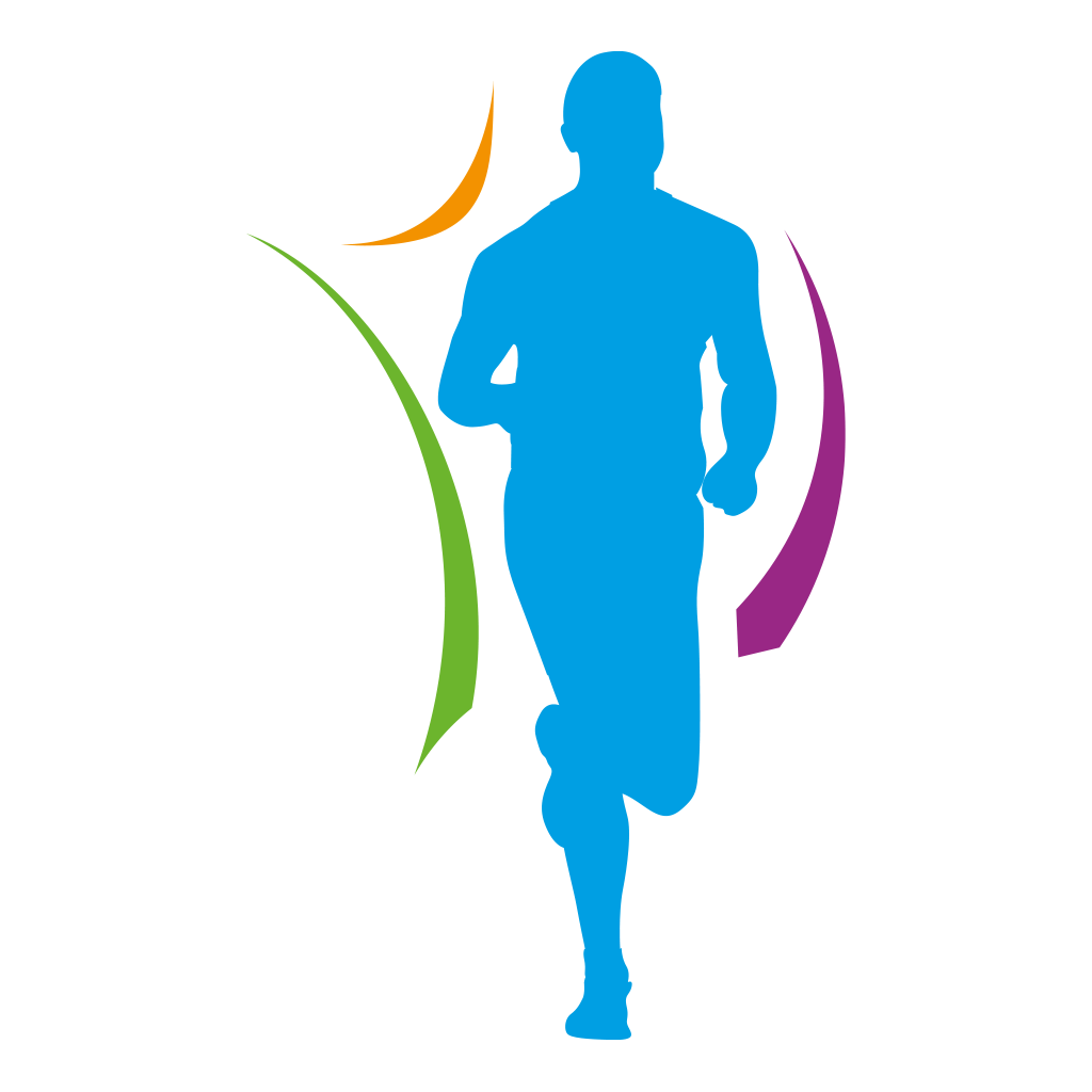 Silueta de hombre con nutrientes multicolores y proteína