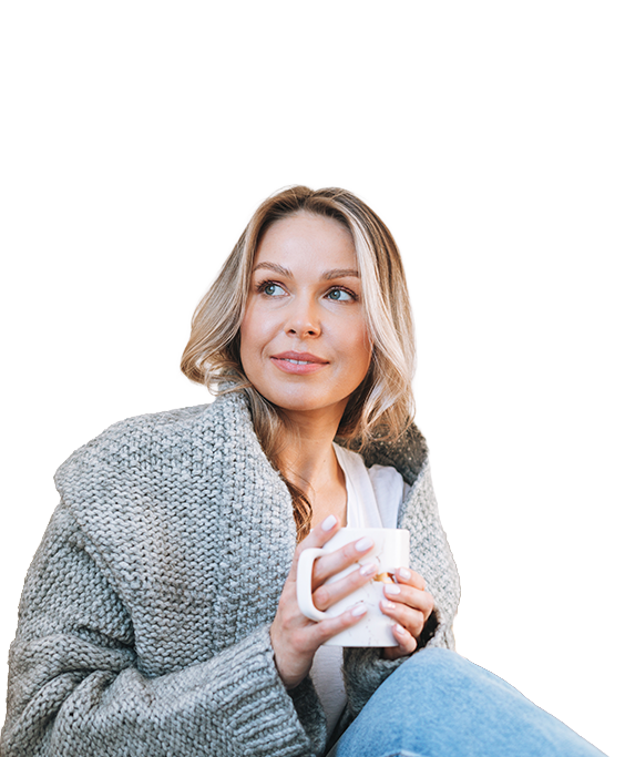 Mujer pensativa reflexiva