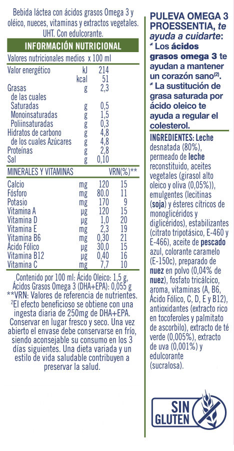 Información nutricional - 1000ml
