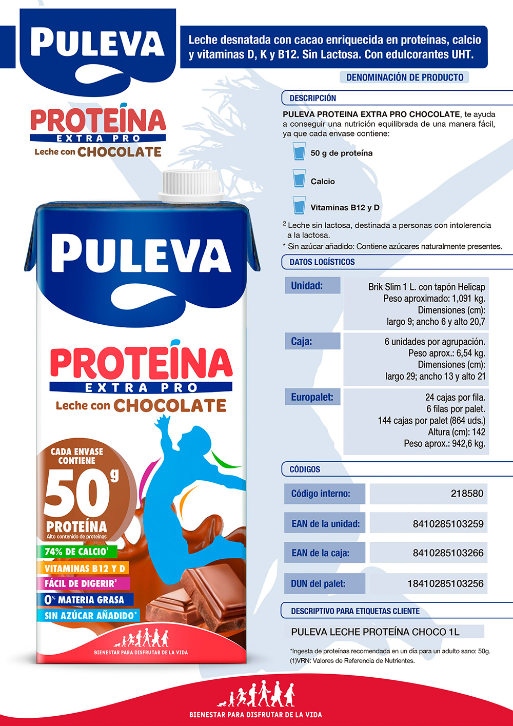 Ficha logística - 1000ml