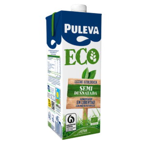 Brick PULEVA ECO Leche Ecológica Semidesnatada 1L orgánica