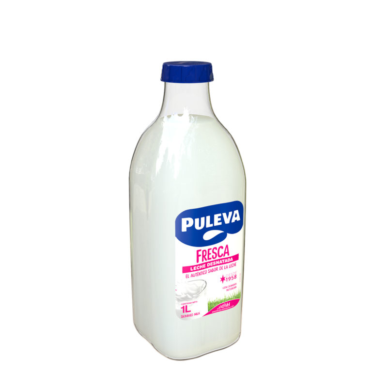 Botella de leche fresca PULEVA 1L desnatada