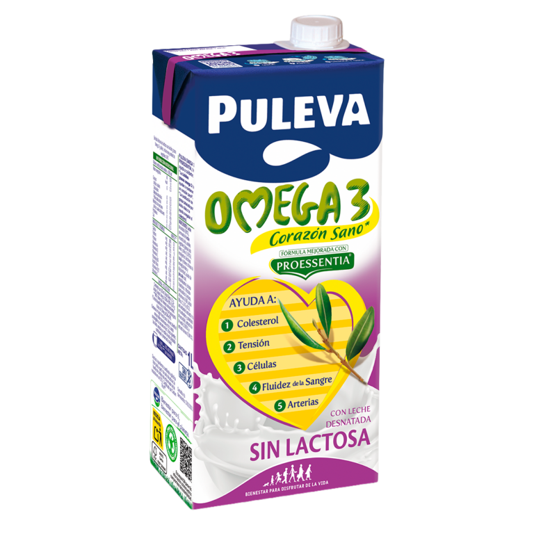 Brick PULEVA Omega 3 Corazón Sano Sin Lactosa 1L con Proessentia
