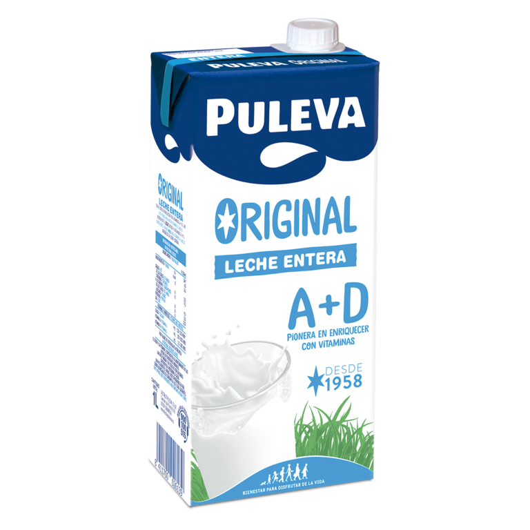 Brick PULEVA Original Leche Entera A+D 1L desde 1958