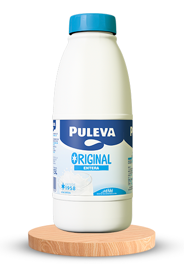 Botella Puleva Original Entera 1,5L - leche entera botella de cristal