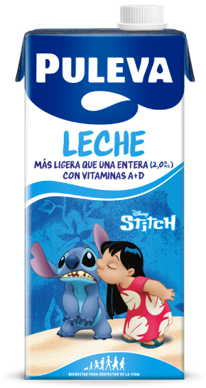Puleva Leche Entera con Lilo y Stitch - leche entera con vitaminas A y D campaa final