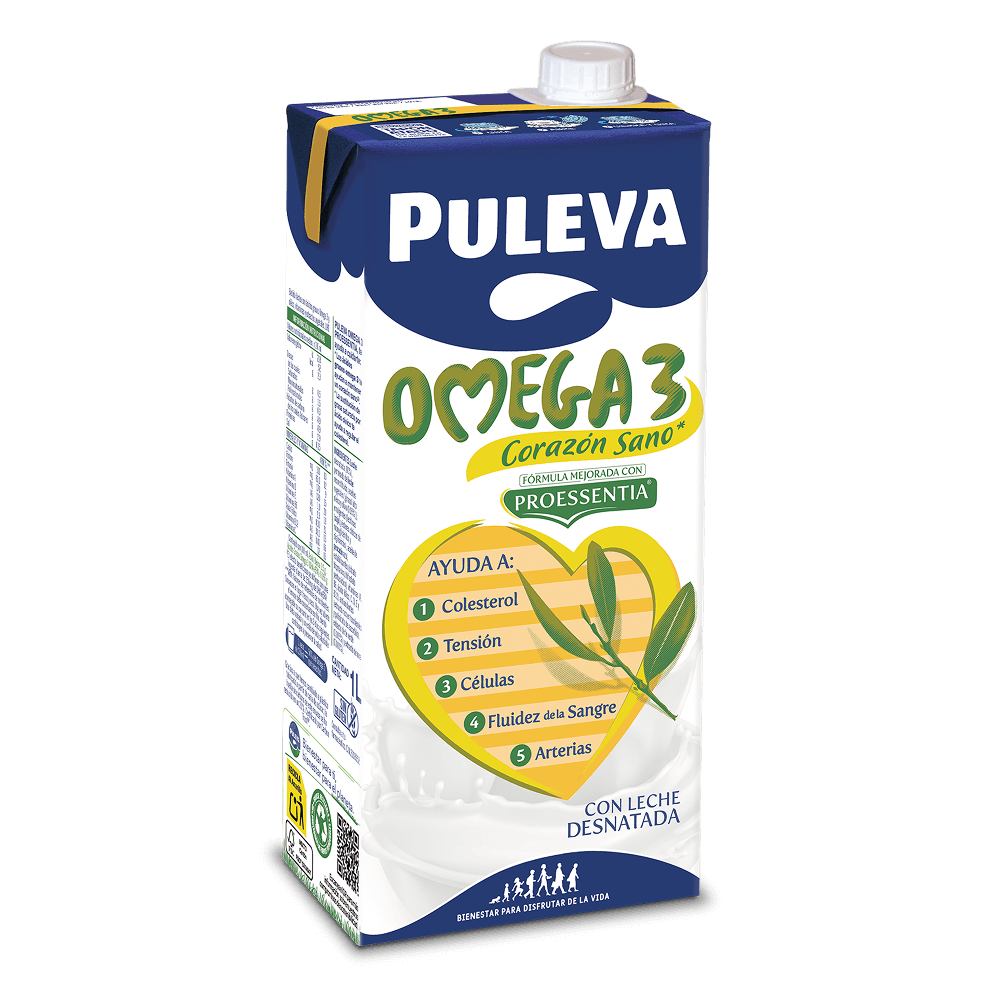 Puleva Omega 3 Clásica leche desnatada - producto lácteo con Proessentia