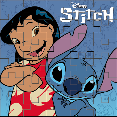 Puzzle Lilo Stitch - personajes Disney juego de mesa infantil