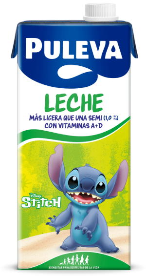 Puleva Leche Semi con Stitch - leche semidesnatada con vitaminas A y D