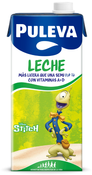 Envase de leche PULEVA Ligera Stitch