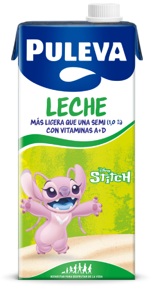 Puleva Leche Semi con Ángel - leche semidesnatada con vitaminas A y D campaa
